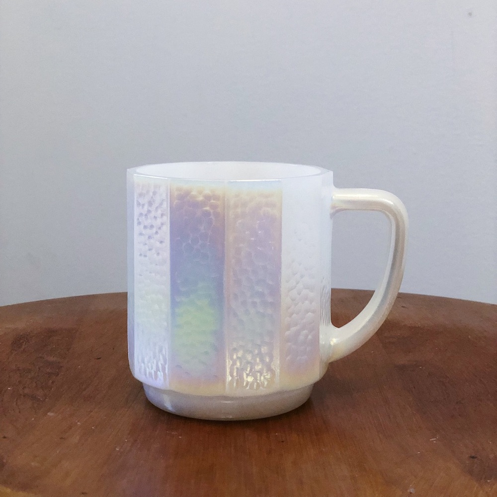 Fenton Iridescent Moonglow Heat Proof Mug